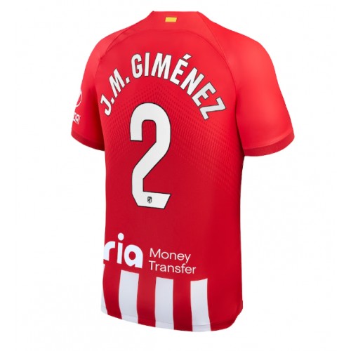 Maillot de foot Atletico Madrid Jose Gimenez #2 Domicile 2023-24 Manches Courte